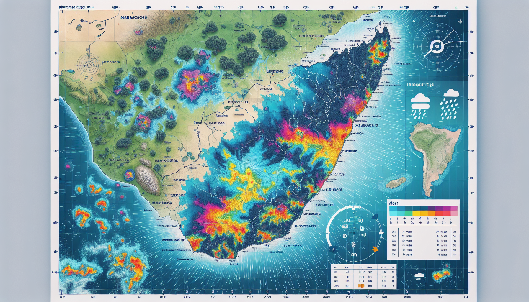 découvrez les alertes rouges et jaunes émises à madagascar suite à des fortes pluies et des orages menaçants affectant le centre et la côte ouest. restez informé des conditions météorologiques et des conseils de sécurité pour protéger votre famille et vos biens.