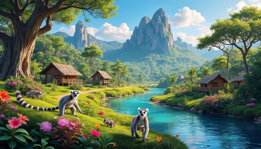 découvrez madagascar, la plus grande île d'afrique, un véritable paradis naturel aux paysages époustouflants, à la biodiversité unique et à la culture fascinante. partez à l'aventure sur cette île riche en traditions, entre plages de rêve et forêts luxuriantes.