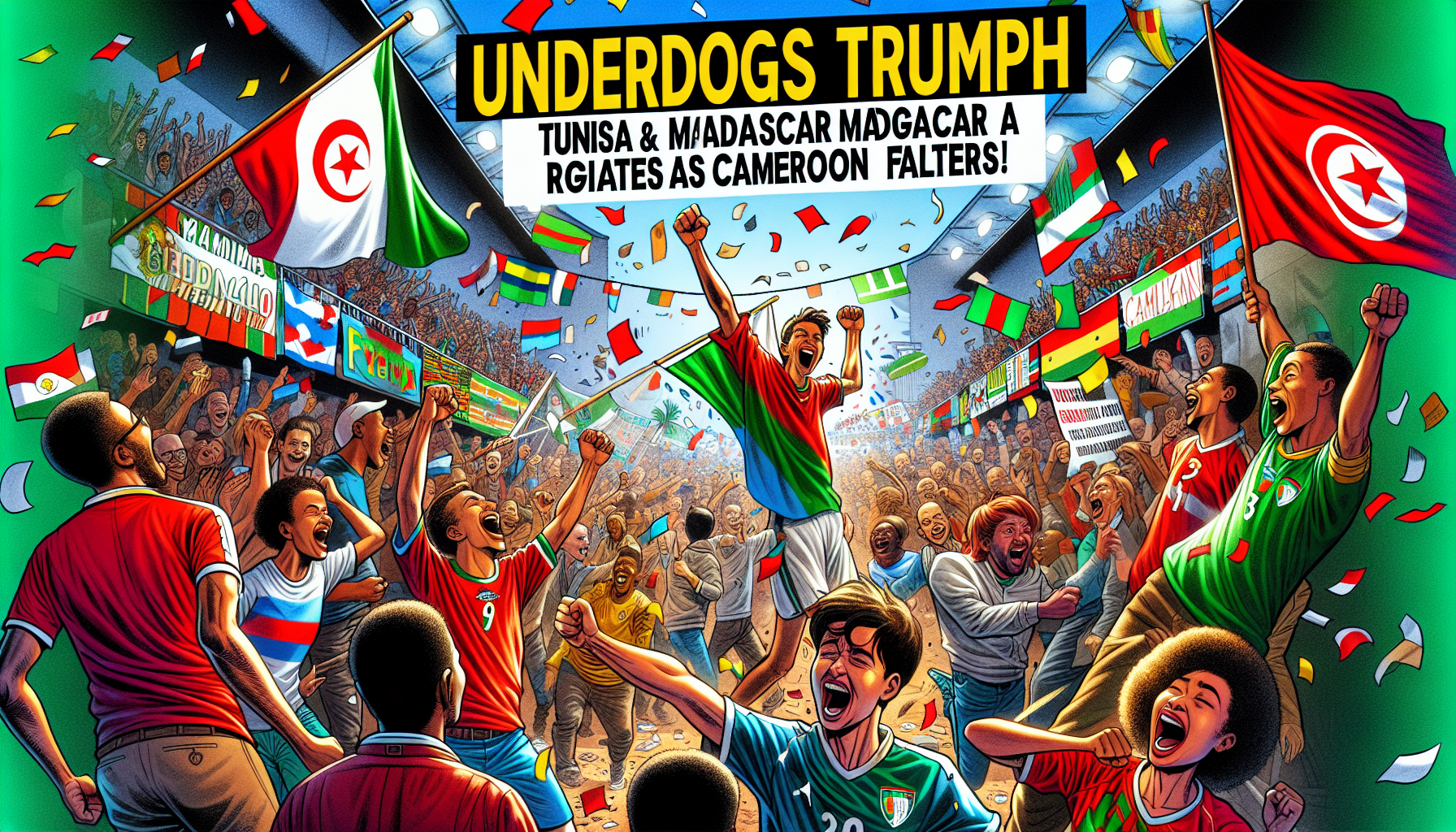 découvrez les moments forts des éliminatoires de la coupe du monde 2026, où la tunisie et madagascar attirent les regards avec des performances impressionnantes, tandis que le cameroun rencontre des difficultés inattendues. ne manquez pas cette analyse des équipes africaines en quête de gloire mondiale.
