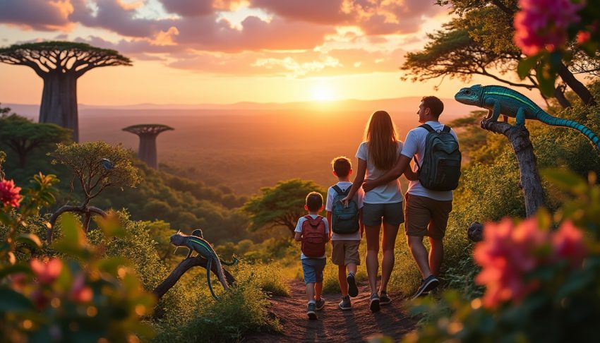 découvrez l'incroyable aventure familiale de sonia et alexandre poussin à travers madagascar avec madatrek. embarquez pour un voyage unique mêlant exploration, culture et paysages époustouflants, et laissez-vous inspirer par leur récit captivant.