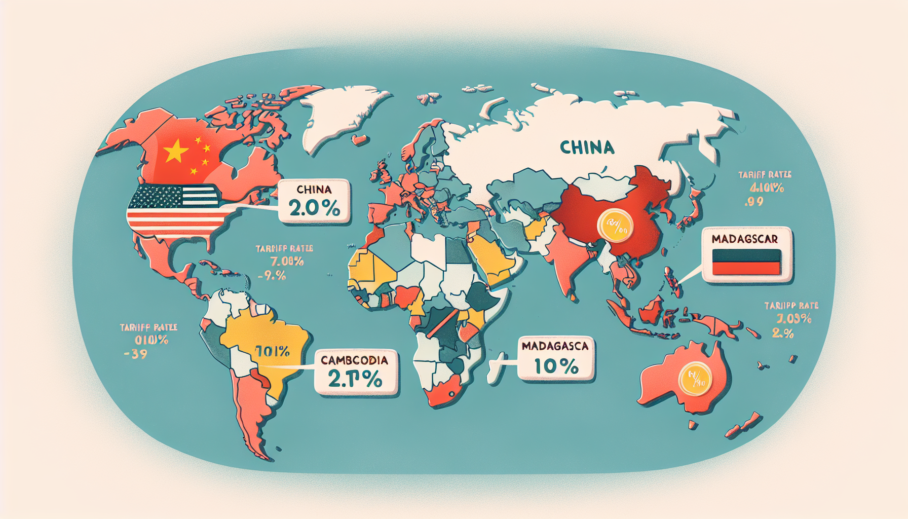 découvrez l'impact des annonces de donald trump sur les droits de douane concernant la chine, le cambodge, madagascar et d'autres nations. analyse des effets économiques et des relations commerciales dans le contexte global.