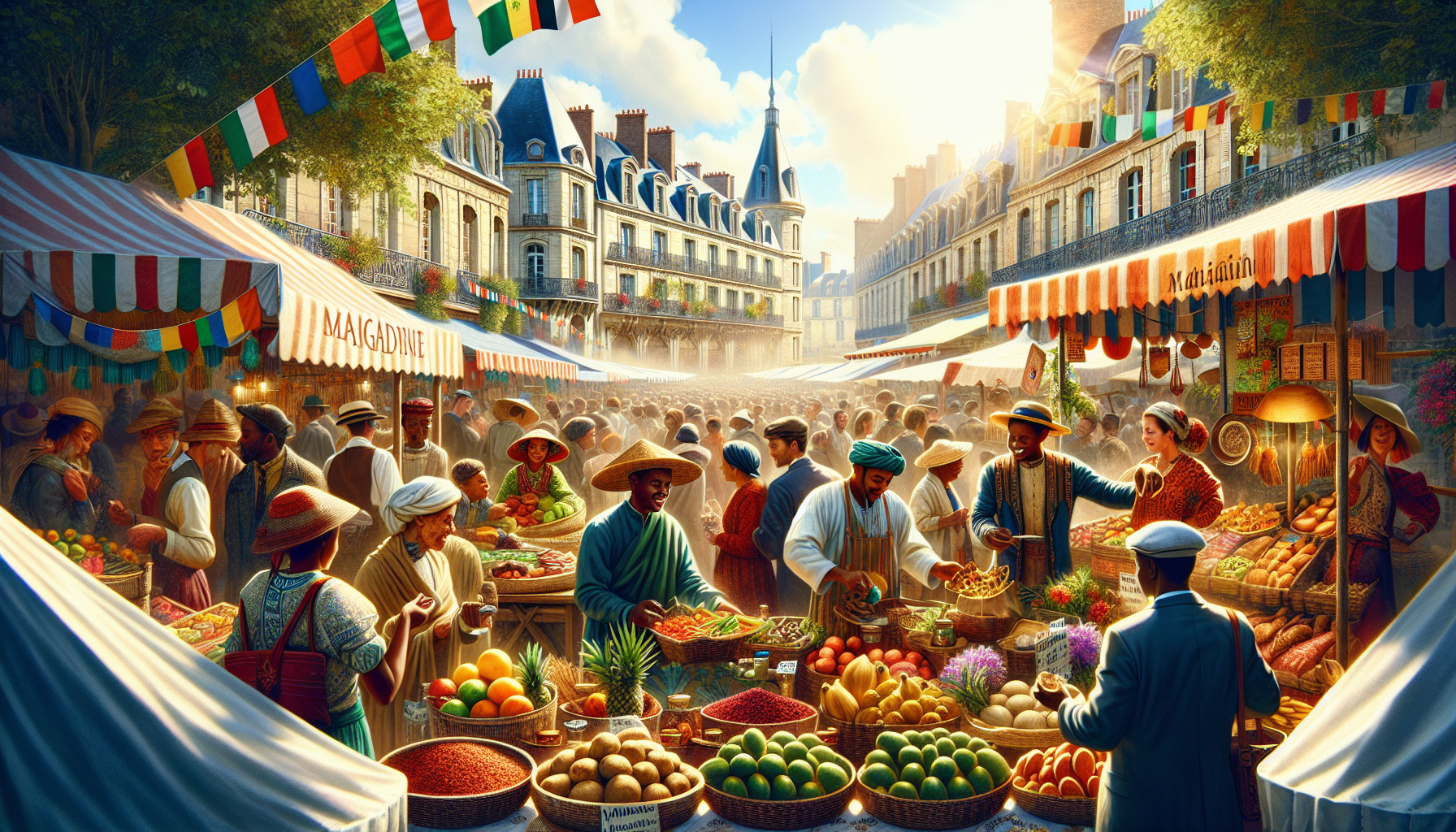 explorez les délices culinaires de madagascar au marché dominical de chalon-sur-saône avec mad’aldine. savourez des plats typiques et plongez dans la richesse des saveurs malgaches pour une expérience gastronomique inoubliable.
