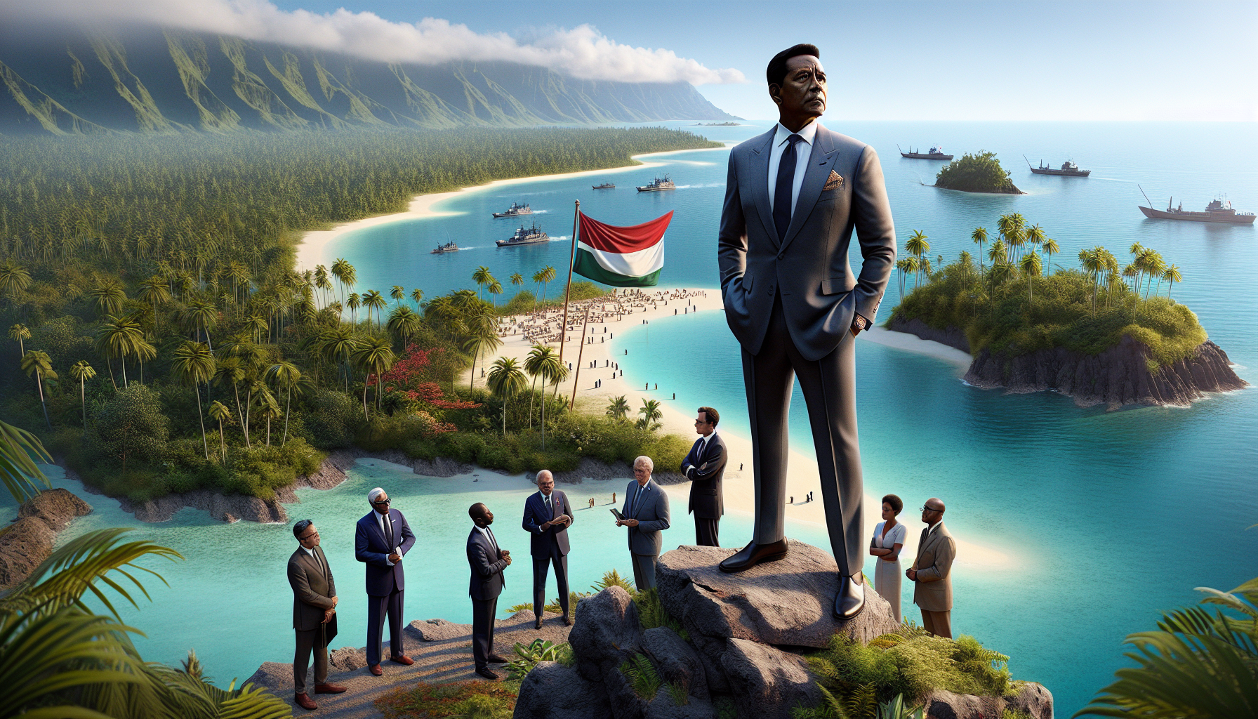 le président malgache entreprend une visite controversée sur les îles eparses, revendiquées par madagascar face à la france, marquant une étape importante dans les relations bilatérales et les enjeux territoriaux.