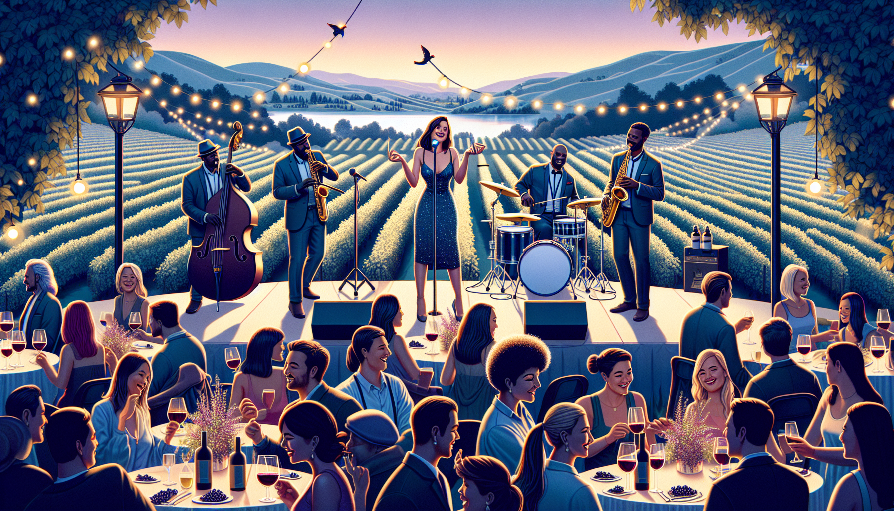 participez à une soirée jazzy inoubliable le 24 mai au cœur des vignes, un événement caritatif au profit de madagascar, organisé par l'association antso. profitez d'une ambiance musicale authentique tout en soutenant une belle cause.
