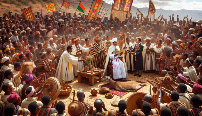 découvrez la célébration des sakalava à madagascar pour l'intronisation de leur nouveau roi, rendant hommage à leur ancêtre 128 ans après sa tragique perte. une tradition riche et émotive qui témoigne de l'héritage culturel de cette communauté unique.