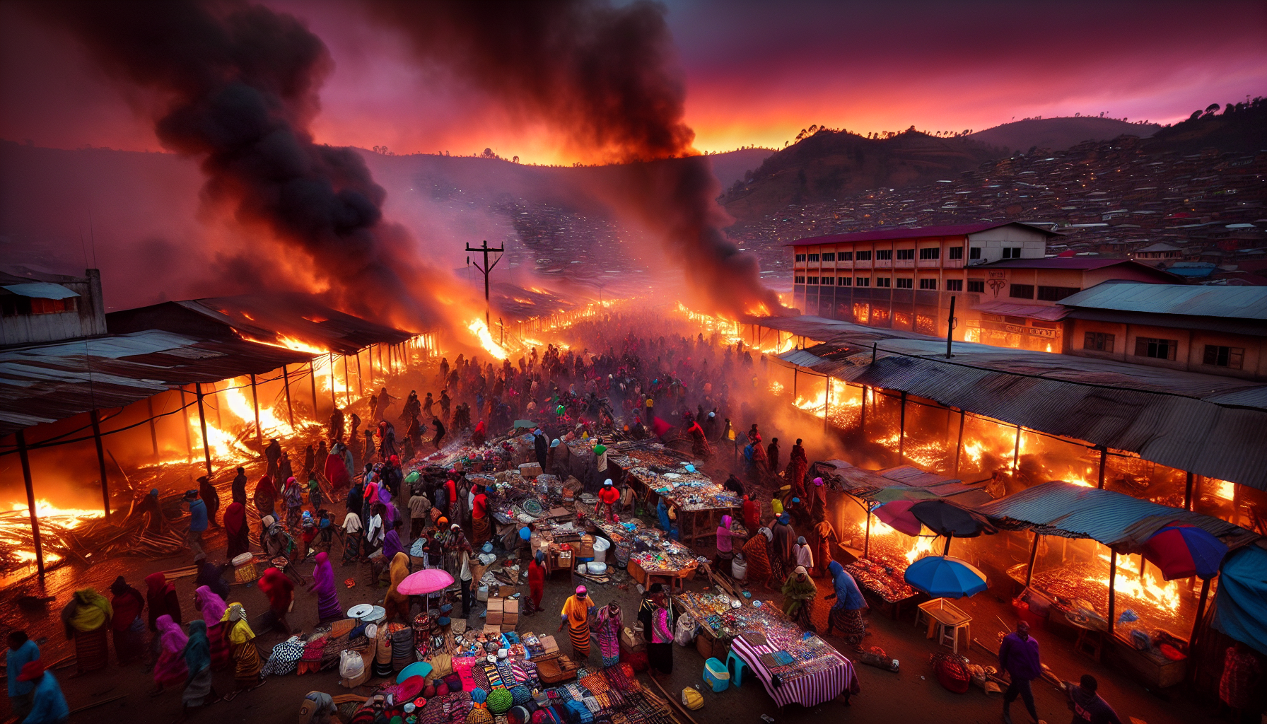 un incendie dévastateur a frappé le marché 'sabotsy' à antsirabe, madagascar, causant d'importants dégâts matériels et mettant en péril les activités économiques locales. découvrez les détails de cette tragédie et son impact sur la communauté.